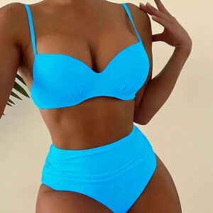 Ocean Blues Push Up Bikini Swimsuit